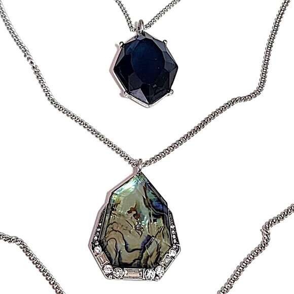 Chloe + Isabel blue Rue Royal triple strand convertible necklace - Picture 3 of 11